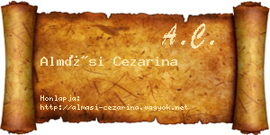 Almási Cezarina névjegykártya